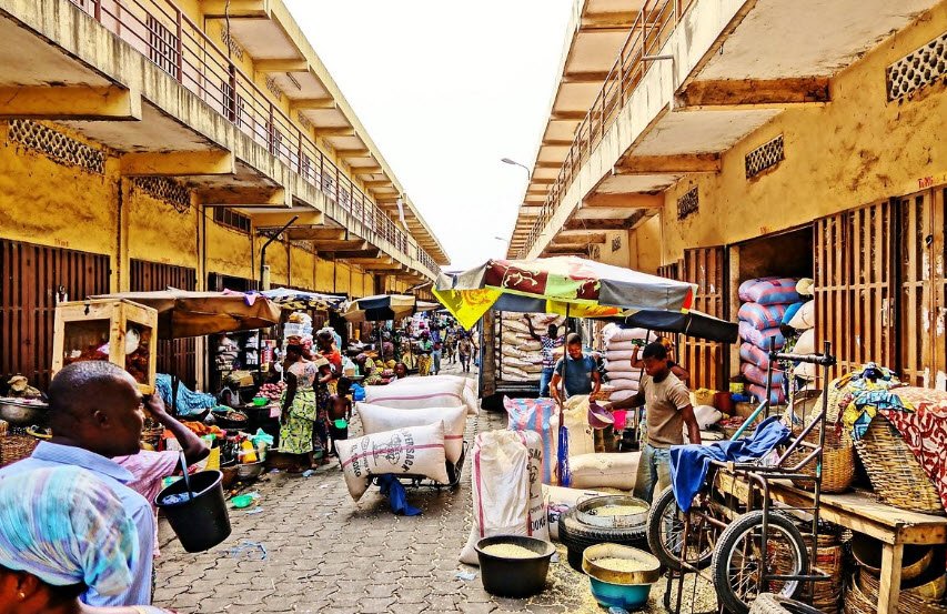 Dantokpa Market &amp; Fondation Zinsou, Cotonou, Benin
